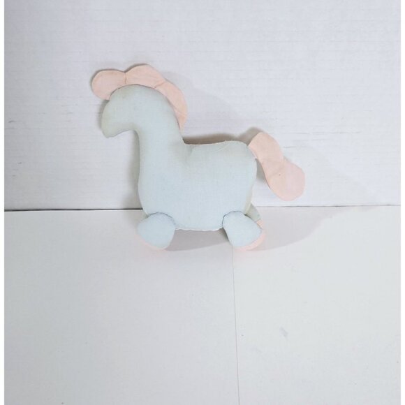 Vintage House Of Hatten Rocking Horse Handheld Rattle Chime Cloth Plush … - Picture 2 of 6